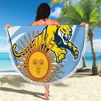 Custom Argentina Rugby Champion Beach Blanket Los Puma with Sporty Style LT9 - Wonder Print Shop