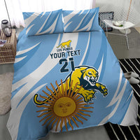 Custom Argentina Rugby Champion Bedding Set Los Puma with Sporty Style LT9 - Wonder Print Shop
