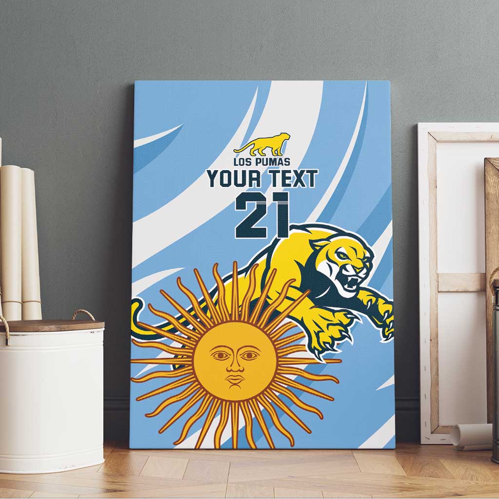 Custom Argentina Rugby Champion Canvas Wall Art Los Puma with Sporty Style LT9 - Wonder Print Shop