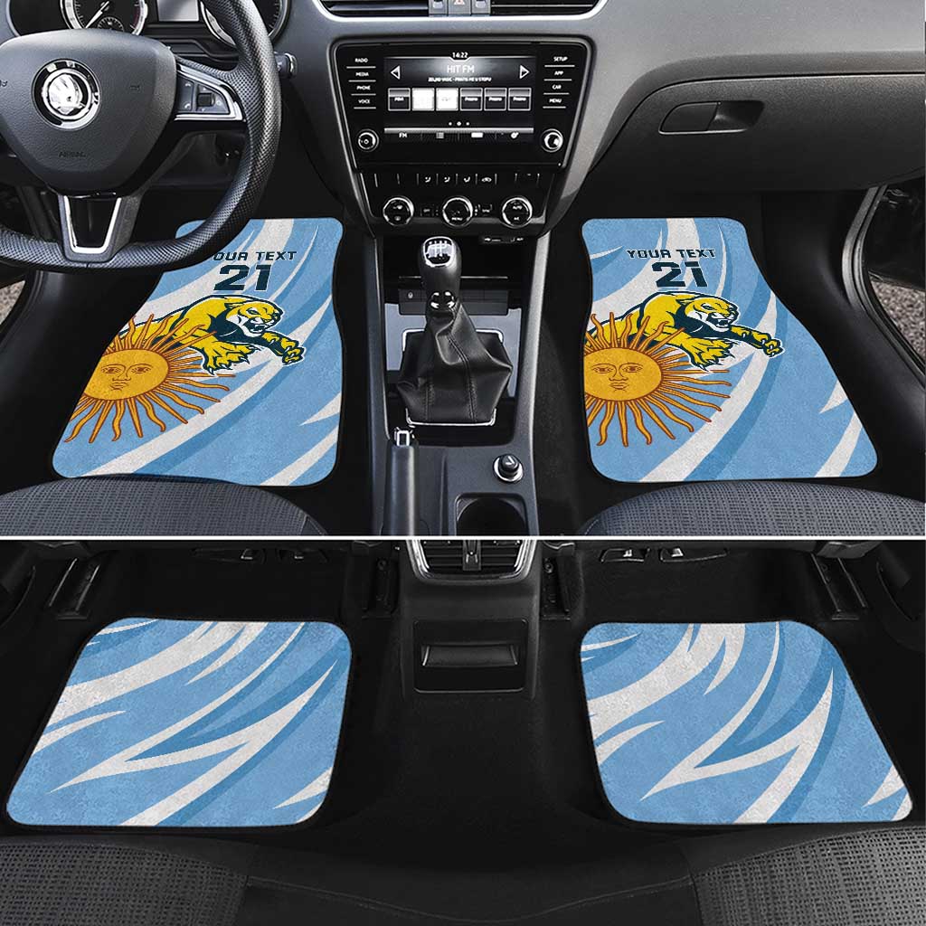 Custom Argentina Rugby Champion Car Mats Los Puma with Sporty Style LT9 - Wonder Print Shop