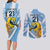 Custom Argentina Rugby Champion Couples Matching Long Sleeve Bodycon Dress and Long Sleeve Button Shirt Los Puma with Sporty Style LT9 - Wonder Print Shop