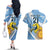 Custom Argentina Rugby Champion Couples Matching Off The Shoulder Long Sleeve Dress and Hawaiian Shirt Los Puma with Sporty Style LT9 - Wonder Print Shop