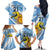 Custom Argentina Rugby Champion Family Matching Off The Shoulder Long Sleeve Dress and Hawaiian Shirt Los Puma with Sporty Style - Wonder Print Shop