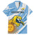 Custom Argentina Rugby Champion Family Matching Off Shoulder Maxi Dress and Hawaiian Shirt Los Puma with Sporty Style LT9 - Wonder Print Shop