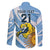 Custom Argentina Rugby Champion Family Matching Off Shoulder Maxi Dress and Hawaiian Shirt Los Puma with Sporty Style LT9 - Wonder Print Shop