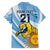 Custom Argentina Rugby Champion Family Matching Off Shoulder Short Dress and Hawaiian Shirt Los Puma with Sporty Style LT9 - Wonder Print Shop