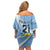 Custom Argentina Rugby Champion Family Matching Off Shoulder Short Dress and Hawaiian Shirt Los Puma with Sporty Style LT9 - Wonder Print Shop