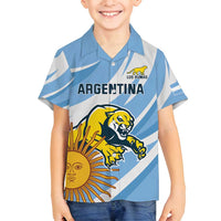 Custom Argentina Rugby Champion Family Matching Summer Maxi Dress and Hawaiian Shirt Los Puma with Sporty Style - Wonder Print Shop
