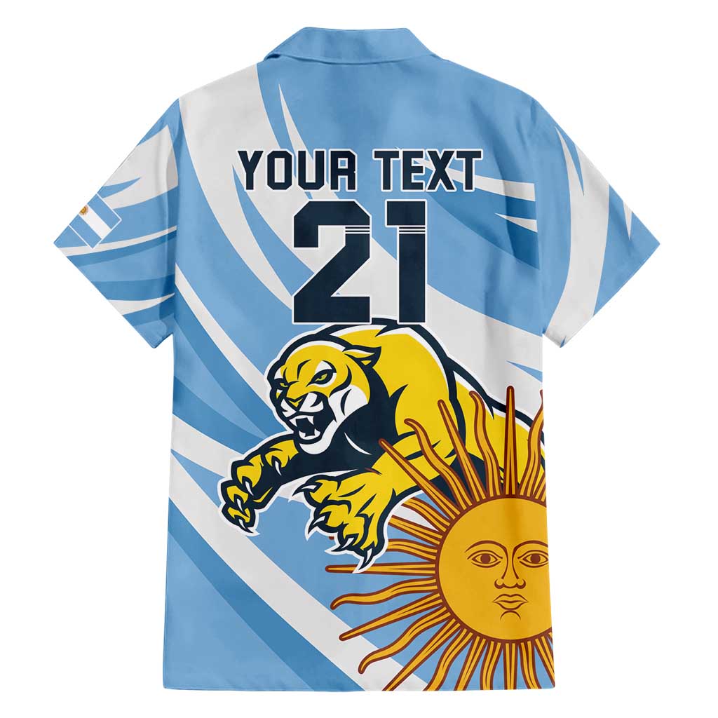 Custom Argentina Rugby Champion Hawaiian Shirt Los Puma with Sporty Style - Wonder Print Shop