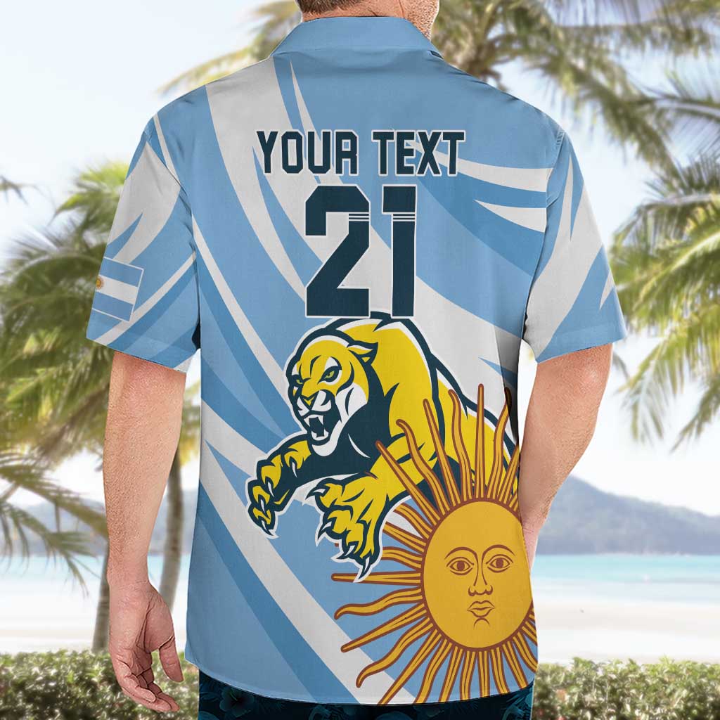 Custom Argentina Rugby Champion Hawaiian Shirt Los Puma with Sporty Style - Wonder Print Shop