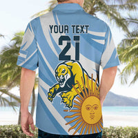 Custom Argentina Rugby Champion Hawaiian Shirt Los Puma with Sporty Style - Wonder Print Shop