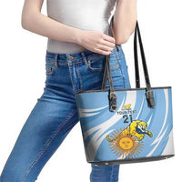 Custom Argentina Rugby Champion Leather Tote Bag Los Puma with Sporty Style - Wonder Print Shop