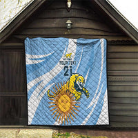 Custom Argentina Rugby Champion Quilt Los Puma with Sporty Style - Wonder Print Shop