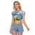 Custom Argentina Rugby Champion Raglan Cropped T Shirt Los Puma with Sporty Style - Wonder Print Shop