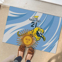 Custom Argentina Rugby Champion Rubber Doormat Los Puma with Sporty Style - Wonder Print Shop