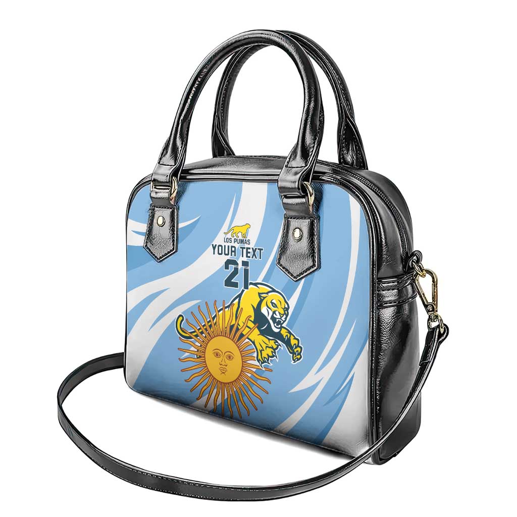 Custom Argentina Rugby Champion Shoulder Handbag Los Puma with Sporty Style