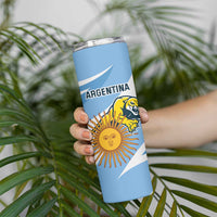 Custom Argentina Rugby Champion Skinny Tumbler Los Puma with Sporty Style - Wonder Print Shop