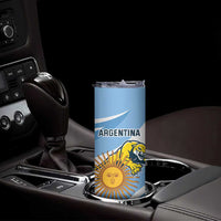 Custom Argentina Rugby Champion Skinny Tumbler Los Puma with Sporty Style - Wonder Print Shop