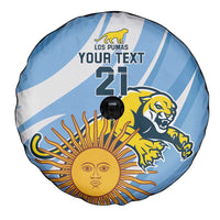 Custom Argentina Rugby Champion Spare Tire Cover Los Puma with Sporty Style - Wonder Print Shop