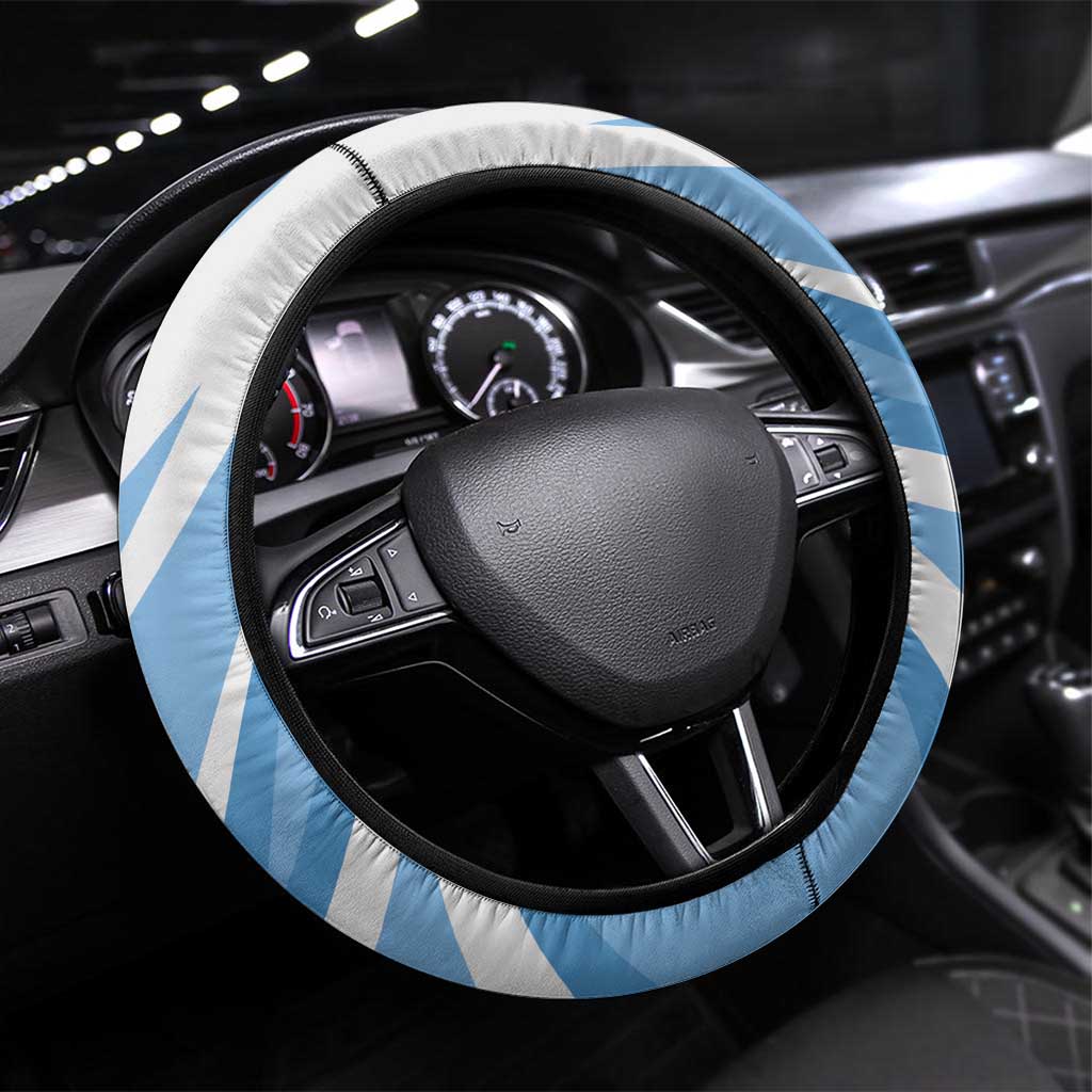 Argentina Rugby Champion Steering Wheel Cover Los Puma with Sporty Style - Wonder Print Shop