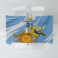 Custom Argentina Rugby Champion Tablecloth Los Puma with Sporty Style - Wonder Print Shop