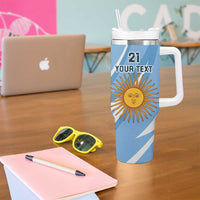 Custom Argentina Rugby Champion Tumbler With Handle Los Puma with Sporty Style - Wonder Print Shop