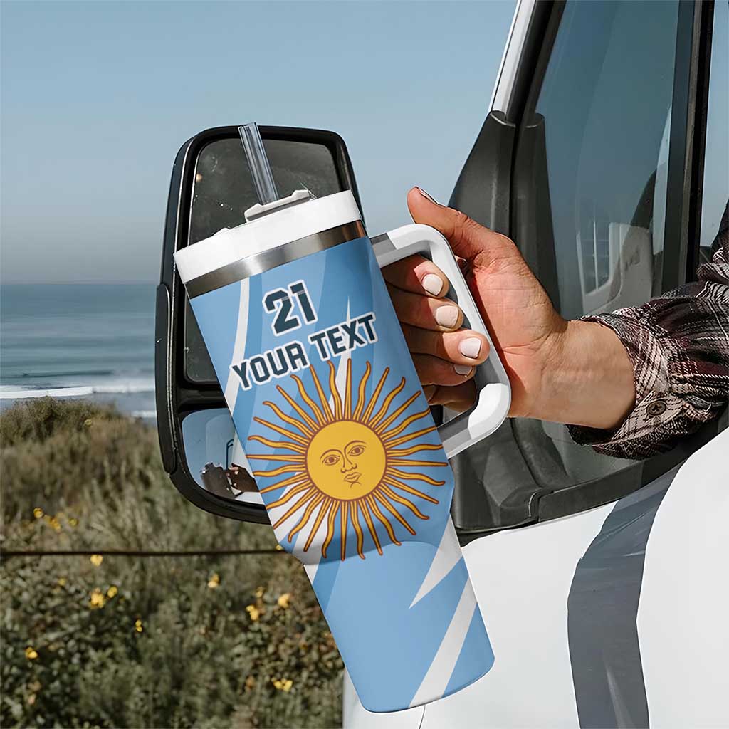 Custom Argentina Rugby Champion Tumbler With Handle Los Puma with Sporty Style - Wonder Print Shop