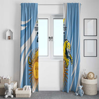 Custom Argentina Rugby Champion Window Curtain Los Puma with Sporty Style - Wonder Print Shop