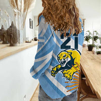 Custom Argentina Rugby Champion Women Casual Shirt Los Puma with Sporty Style - Wonder Print Shop