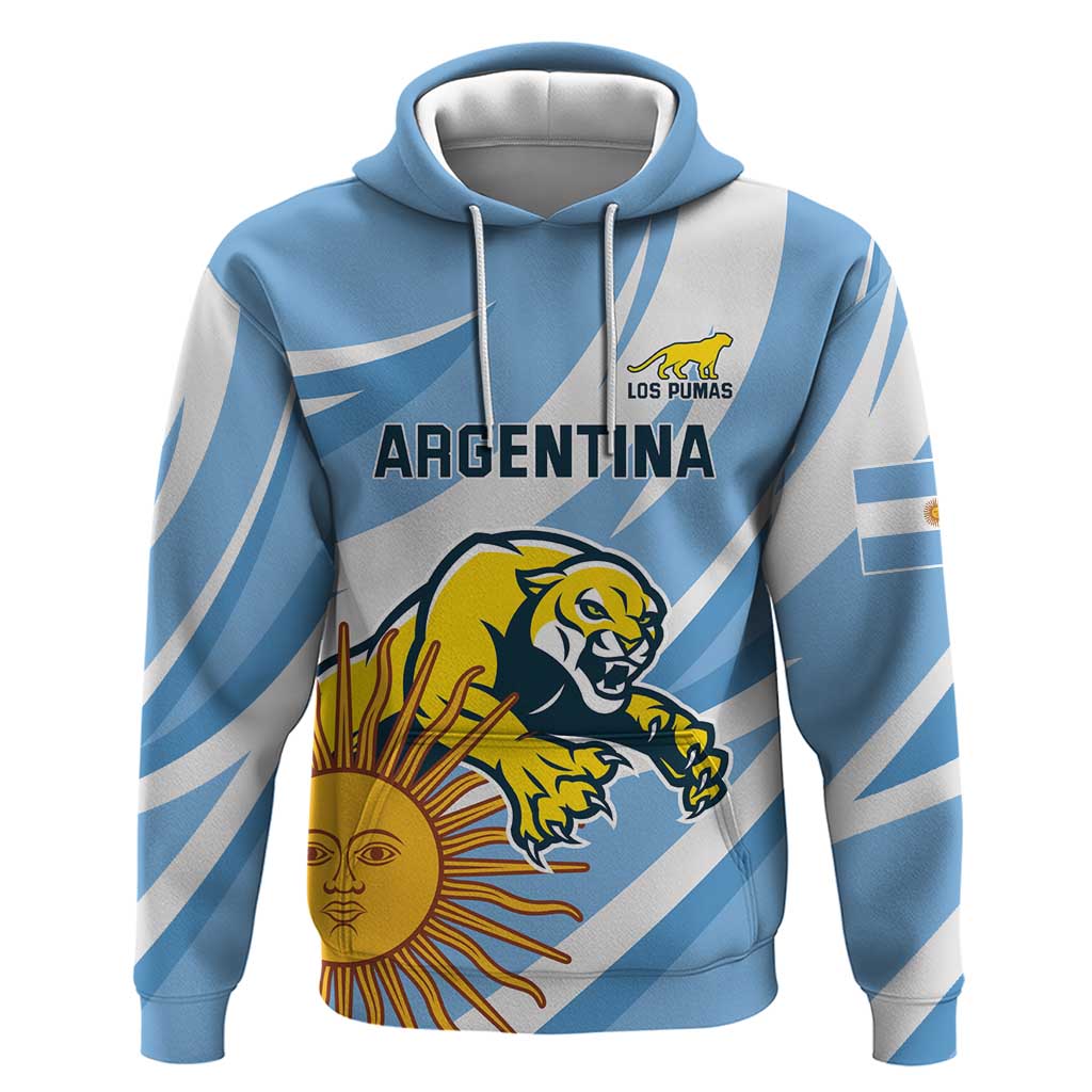 Custom Argentina Rugby Champion Zip Hoodie Los Puma with Sporty Style - Wonder Print Shop