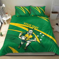 Personalized Australia Rugby Champion Bedding Set Wallabies Mascot with Sporty Style LT9 - Wonder Print Shop