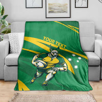 Personalized Australia Rugby Champion Blanket Wallabies Mascot with Sporty Style