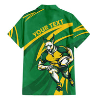 Personalized Australia Rugby Champion Family Matching Mermaid Dress and Hawaiian Shirt Wallabies Mascot with Sporty Style LT9 - Wonder Print Shop