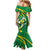 Personalized Australia Rugby Champion Family Matching Mermaid Dress and Hawaiian Shirt Wallabies Mascot with Sporty Style LT9 - Wonder Print Shop