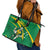 Personalized Australia Rugby Champion Leather Tote Bag Wallabies Mascot with Sporty Style - Wonder Print Shop