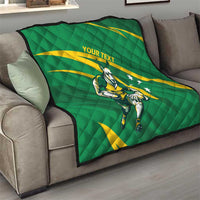 Personalized Australia Rugby Champion Quilt Wallabies Mascot with Sporty Style - Wonder Print Shop