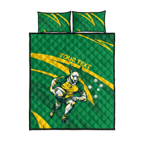 Personalized Australia Rugby Champion Quilt Bed Set Wallabies Mascot with Sporty Style - Wonder Print Shop
