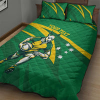 Personalized Australia Rugby Champion Quilt Bed Set Wallabies Mascot with Sporty Style - Wonder Print Shop
