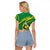 Personalized Australia Rugby Champion Raglan Cropped T Shirt Wallabies Mascot with Sporty Style - Wonder Print Shop
