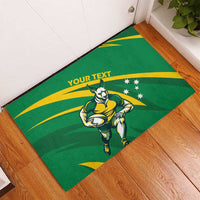 Personalized Australia Rugby Champion Rubber Doormat Wallabies Mascot with Sporty Style - Wonder Print Shop