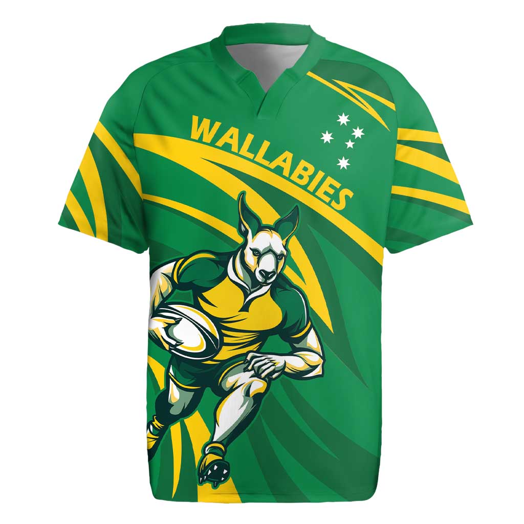 Personalized Australia Rugby Champion Rugby Jersey Wallabies Mascot with Sporty Style - Wonder Print Shop