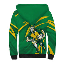 Personalized Australia Rugby Champion Sherpa Hoodie Wallabies Mascot with Sporty Style - Wonder Print Shop