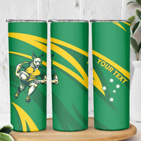 Personalized Australia Rugby Champion Skinny Tumbler Wallabies Mascot with Sporty Style - Wonder Print Shop
