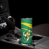 Personalized Australia Rugby Champion Skinny Tumbler Wallabies Mascot with Sporty Style - Wonder Print Shop