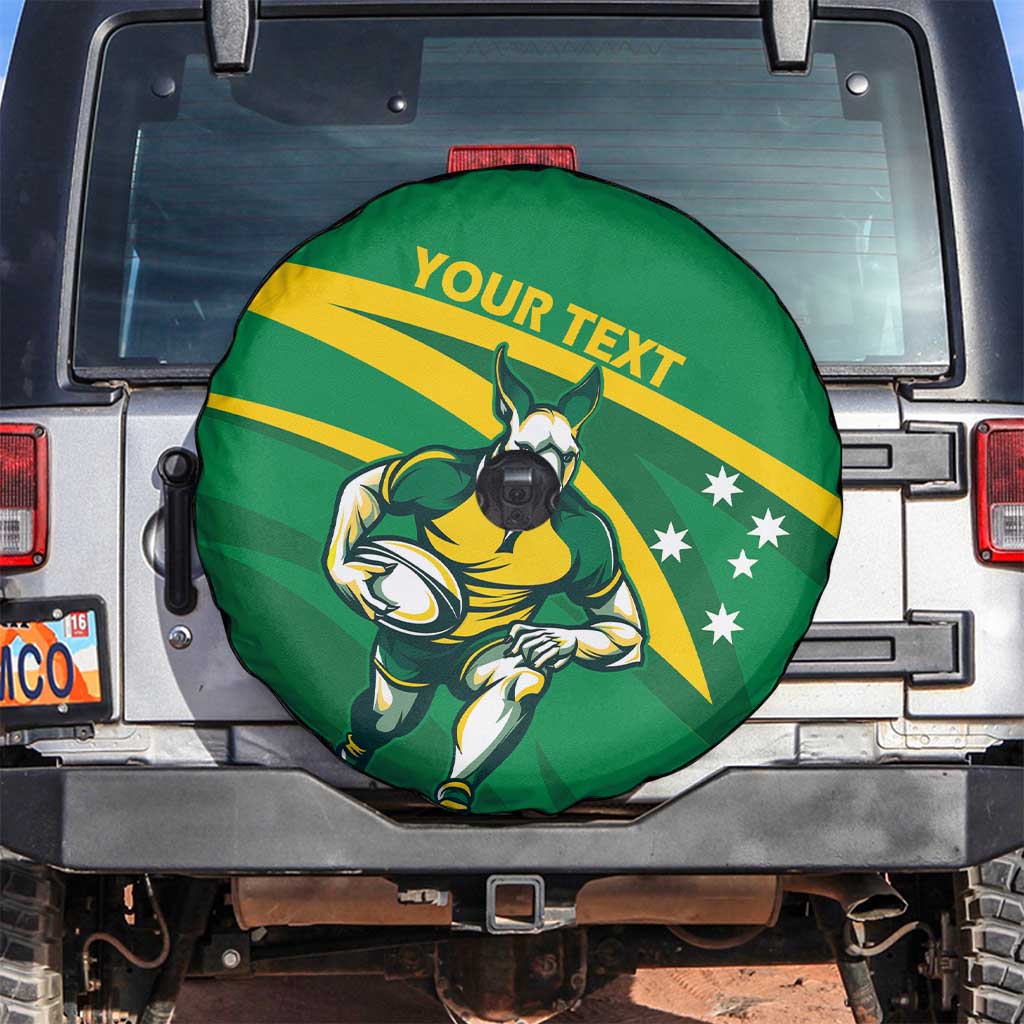 Personalized Australia Rugby Champion Spare Tire Cover Wallabies Mascot with Sporty Style - Wonder Print Shop