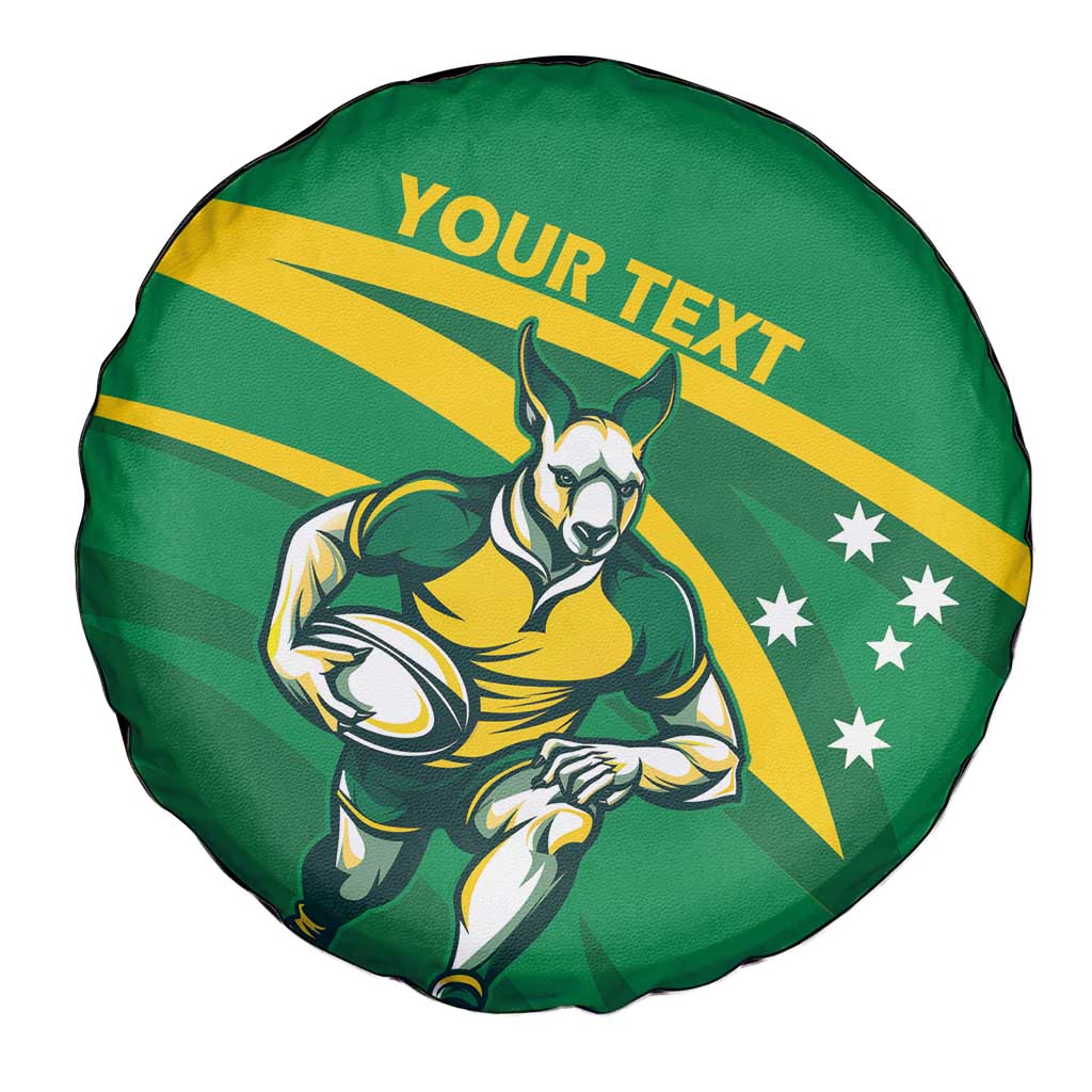 Personalized Australia Rugby Champion Spare Tire Cover Wallabies Mascot with Sporty Style - Wonder Print Shop