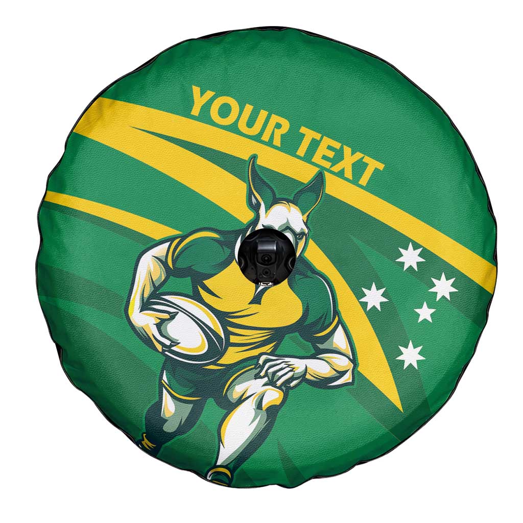 Personalized Australia Rugby Champion Spare Tire Cover Wallabies Mascot with Sporty Style - Wonder Print Shop