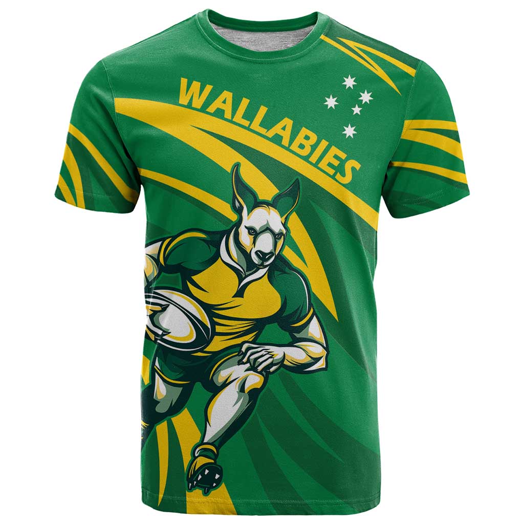 Personalized Australia Rugby Champion T Shirt Wallabies Mascot with Sporty Style - Wonder Print Shop
