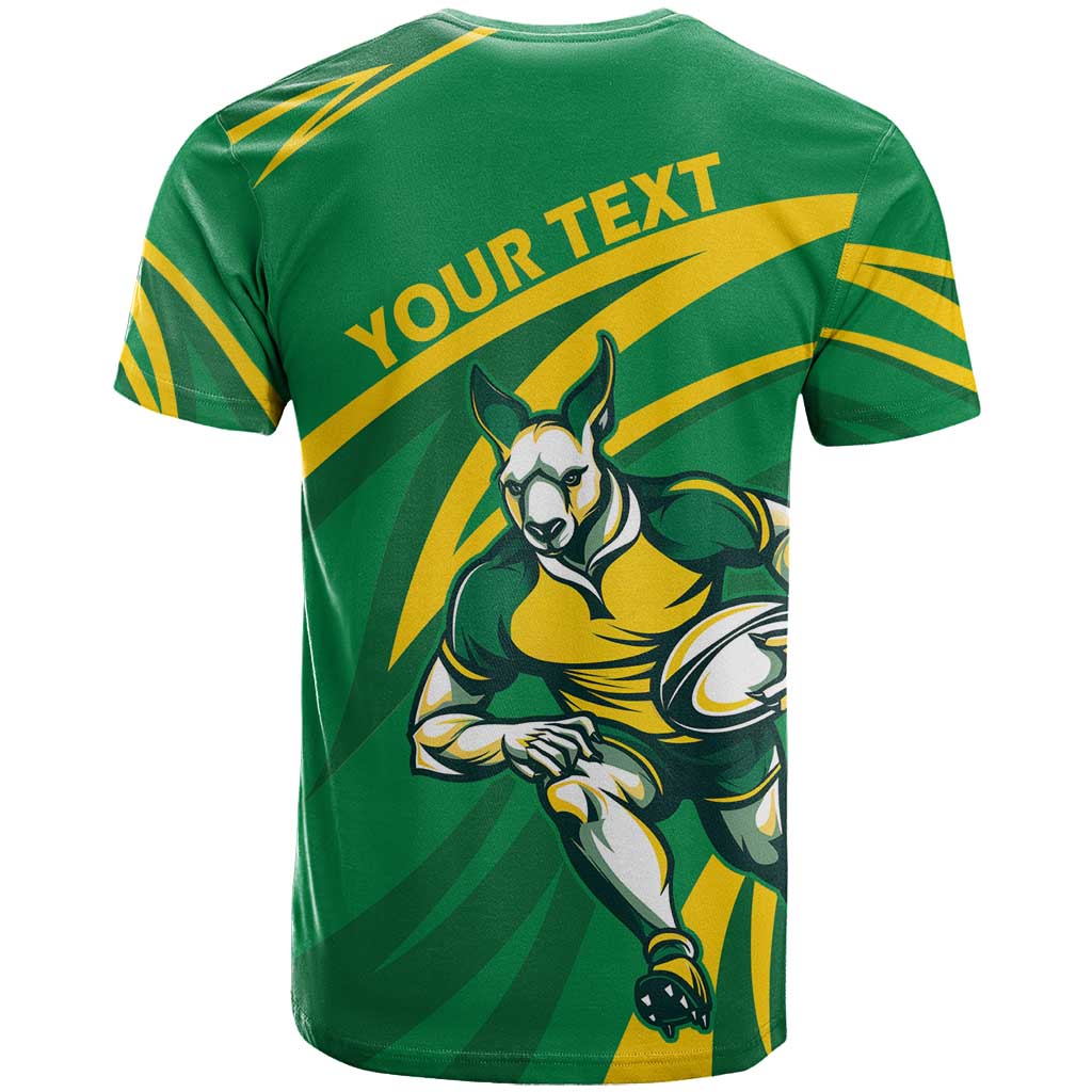 Personalized Australia Rugby Champion T Shirt Wallabies Mascot with Sporty Style - Wonder Print Shop