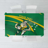 Personalized Australia Rugby Champion Tablecloth Wallabies Mascot with Sporty Style - Wonder Print Shop